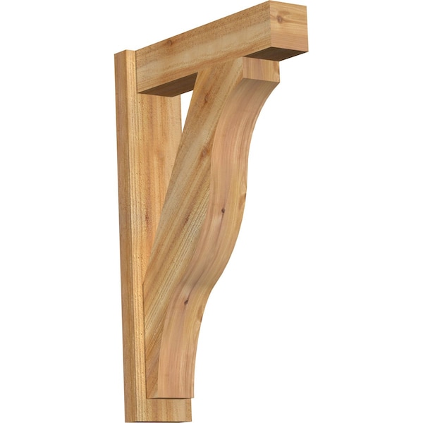 Ekena Millwork Funston Block Rough Sawn Outlooker, Western Red Cedar, 6"W x 22"D x 34"H OUT06X22X34FST05RWR - main